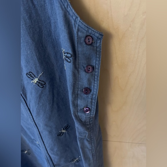 Jane Ashley Petite Denim Dragonfly Dress - Picture 5 of 6